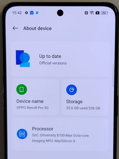 Oppo Reno 8 PRO 5G Dual SIM 256GB Glazed Black Android Smartphone Like New.