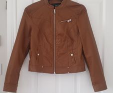 Ladies  faux leather jacket