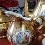 vintage gold tea set Image 3