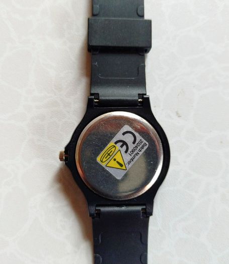 Black Face Plastic Watch (little Use).