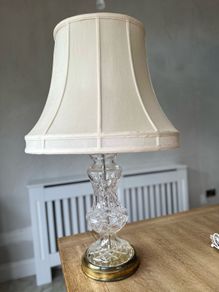 Cut glass lamp