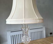 Cut glass lamp