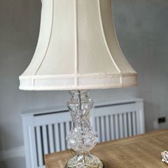 Cut glass lamp