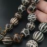 Antique Burmese Pumtek Pyu Petrified Wood Beads Necklace Image 7