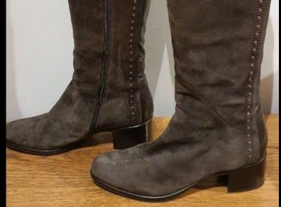 Le Pepe Women's Suede knee length boots 40 7