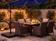 main image for ad Parasol Cantilever  with Solar LED Lights