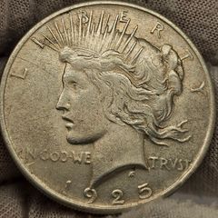 USA United States 1925 Silver Peace Dollar