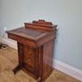 Inlaid walnut davenport desk and chair Image 10