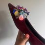 Burgundy ballerinas Image 5