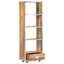 Book Cabinet 56x28x163 cm Solid Rough Mango Wood Image 8