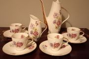 Vintage Czechoslovakia Espresso Set with Milk Jug and Coffee Pot.