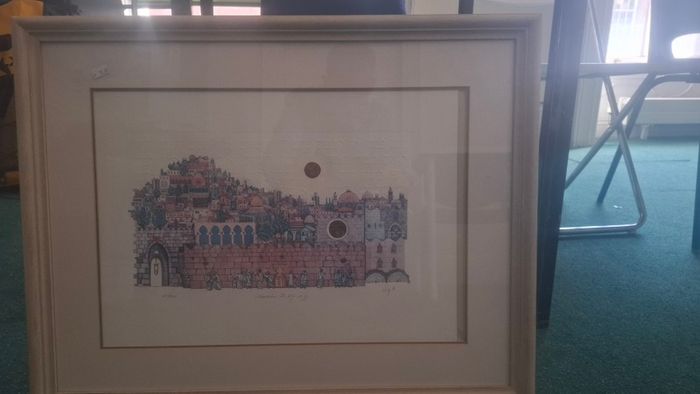Limited edition signed Lithograph by Amram Egbi