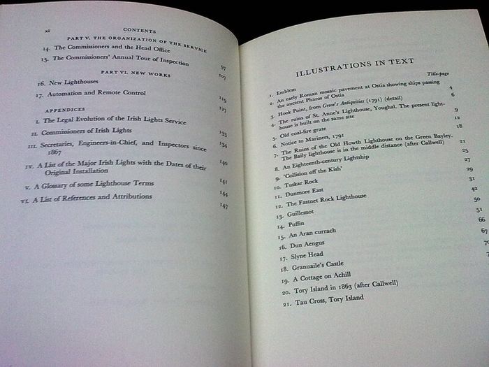 The Irish lighthouse service by T. G. Wilson Ireland Irish history