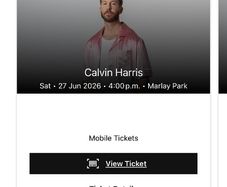Calvin Harris tickets 2 for 80 disability plus companion