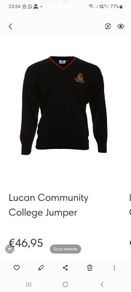 Lucan Community College Jumper size M/40