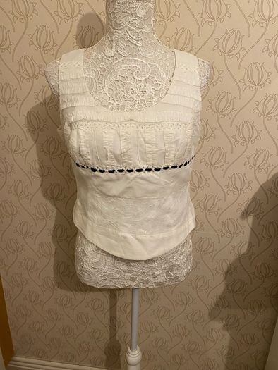 Jacket  and top  cream & black