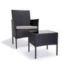 3-Piece Rattan Garden Set with Table & Armchairs Image 3