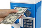 Mini Atm Piggy Bank Best Gift for kids,Money Counter Electronic Code Piggy Bank Safe Box Coin Bank for Boys Girls Password Lock Case (FREE POSTAGE)