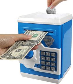 Mini Atm Piggy Bank Best Gift for kids,Money Counter Electronic Code Piggy Bank Safe Box Coin Bank for Boys Girls Password Lock Case (FREE POSTAGE)