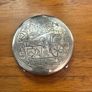 Antique Silver Powder Box with Mirror Grand Tour Image 2