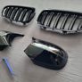 BMW E90 / E91 Lci Kidney Grilles & Mirror Covers Set Brand New Image 5