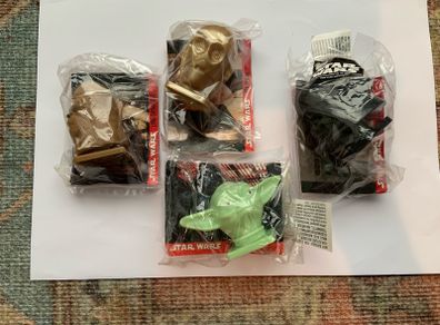 Vintage Sealed Star Wars Topps Promo Heads/Card Lot (1995/1996)