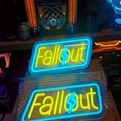 Fallout retro style neon wall light