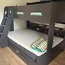 Triple bunk bed incl 2xmattress -Orion, Anthracite Image 3
