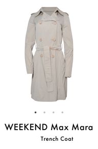 Weekend Max Mara trench coat UK 10