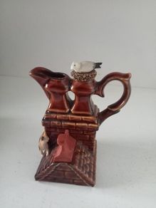 Vintage Park Rose Bridlington Pottery England Pitcher Miniature
