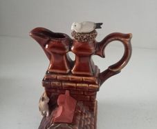 Vintage Park Rose Bridlington Pottery England Pitcher Miniature