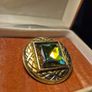 Vintage Celtic Rainbow Glass Brooch Image 8