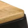 Bar Stools 2 pcs Black Solid Mango Wood Image 6