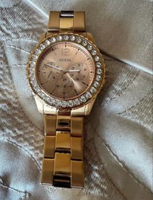 Ladies Gold Guess Watch