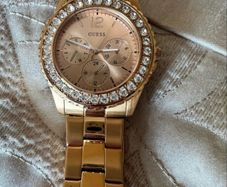 Ladies Gold Guess Watch