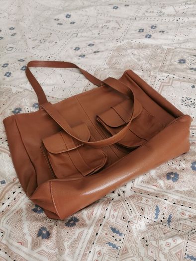 Handmade Brown Leather shoulder bag