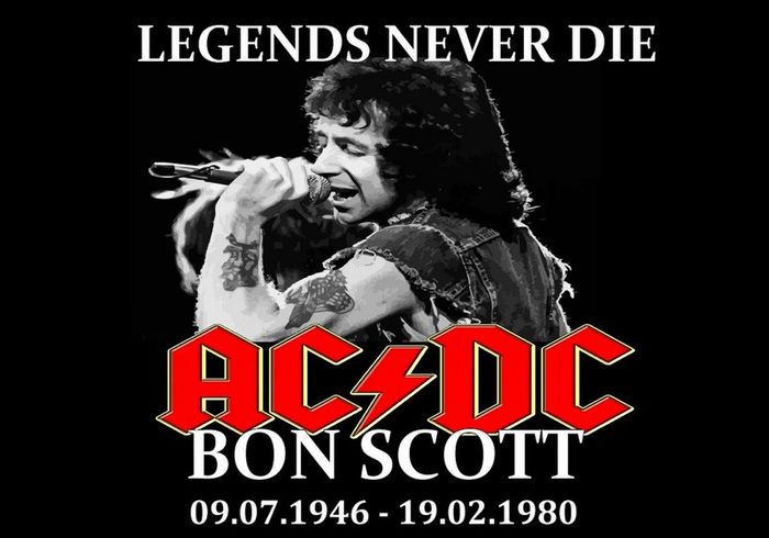 Bon Scott AC/DC Legend Tribute Poster NEW