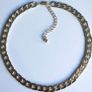 Vintage thick and heavy Yellow Gold Plated Figaro Men's Chain 19,5" Image 9