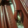 Oxblood red burgundy leather expanding travel suitcase vintage Image 7