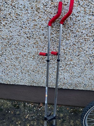 Pogo stick and set of Stilts