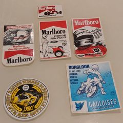 Vintage Marlboro & Racing Stickers 1980's
