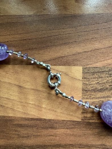 Navajo Chunky Purple Amethyst Necklace | Sterling Silver
