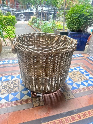 wicker storage basket