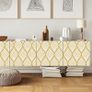 Gold Stripe Wallpaper Peel and Stick Wallpaper Self Adhesive Contact Paper Sticky Back Plastic Vinyl Film Modern Wallpaper Removable Waterproof Roll for Kitchen (FREE SHIPPING) Image 7