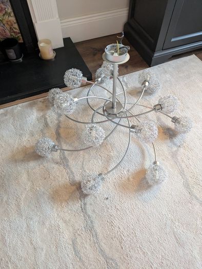 Set of Two Statement Pendant Lights, Large & Small