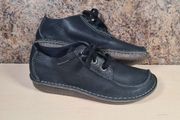 Clarks Unstructured Funny Dream Blue Navy Leather Shoes  Size Uk 9 D Eu 43 Brand New Unisex Mens Womens