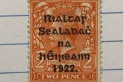 Ireland Thom Overprint Feb 1922 2d Orange