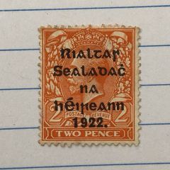 Ireland Thom Overprint Feb 1922 2d Orange