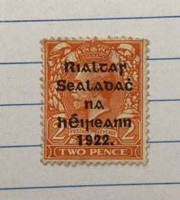 Ireland Thom Overprint Feb 1922 2d Orange