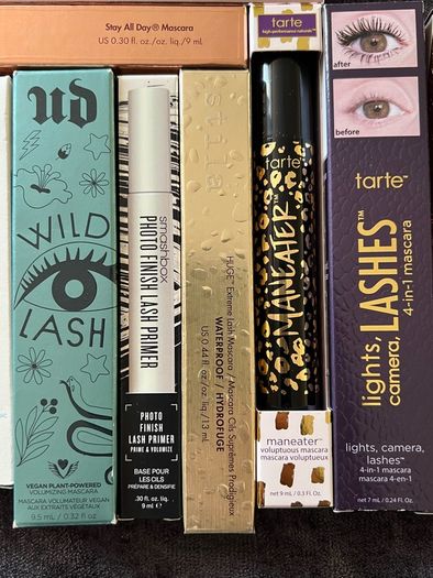 Brand new full size, Urban decay, Tarte, Stila, Blinc, Smashbox, the organic Phamacy, kat von d, IL MAKIAGE, GIRLACTIK, Gary Cockerill Mascara